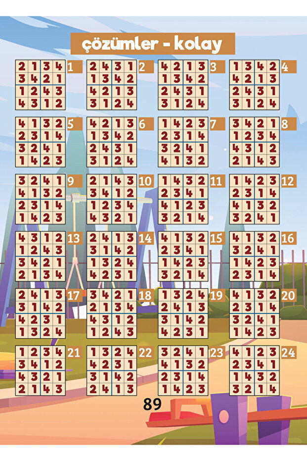 Çocuk Sudoku 008 - 6