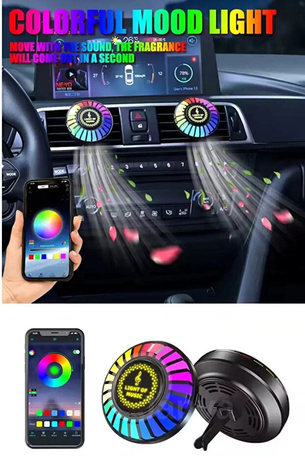 Sese Duyarlı Ekolayzer 32 Led 8 Mod 18 Renk Çubuk Led D08-rgb(siyah) Ye0062 - 4