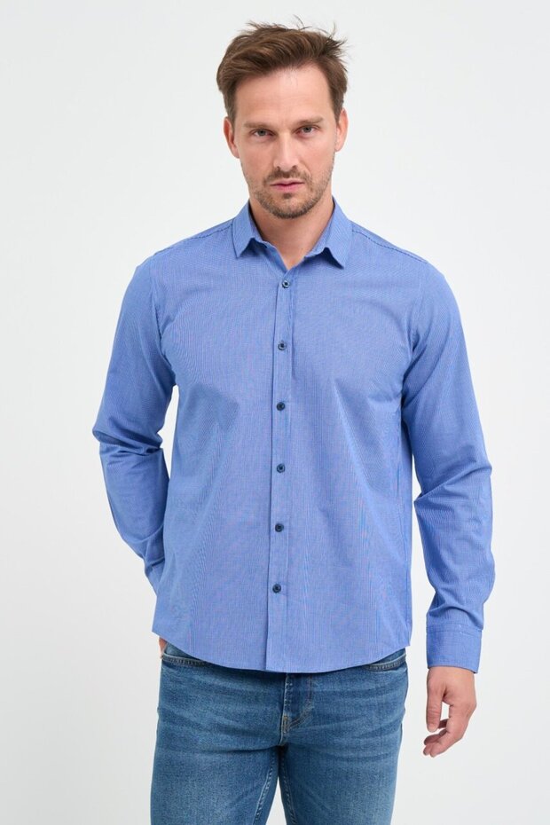 Camasa barbat regular cu model si logo
