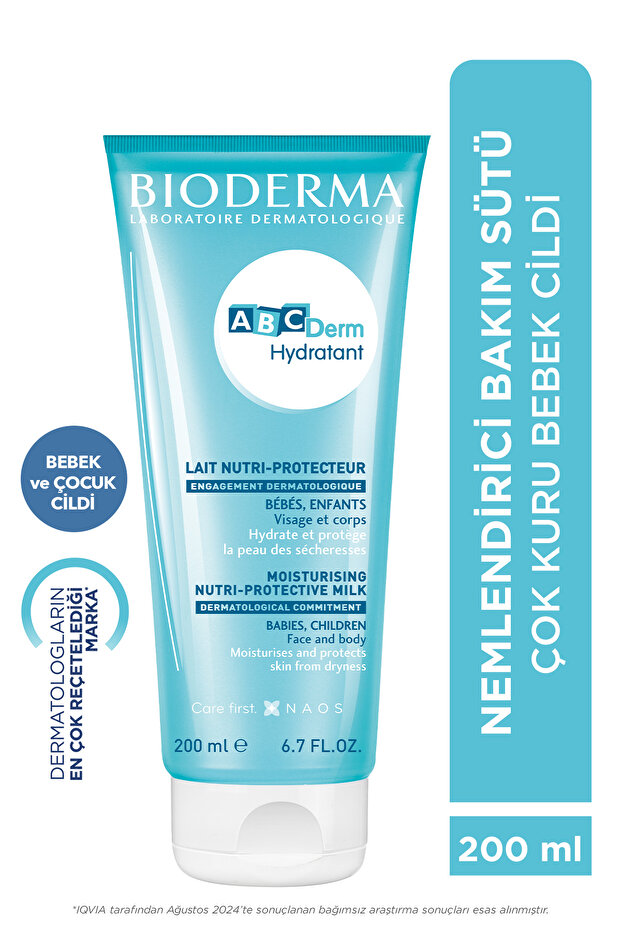 ABCDerm Hydratant Losyon Bebek Cildi için Yoğun Nemlendirici, Onarıcı, Besleyici Bakım Kremi 200 ml - 1