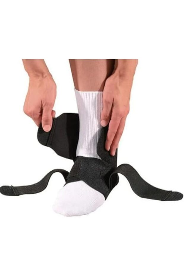 Adjustable Ankle Stabilizer, Black - 7