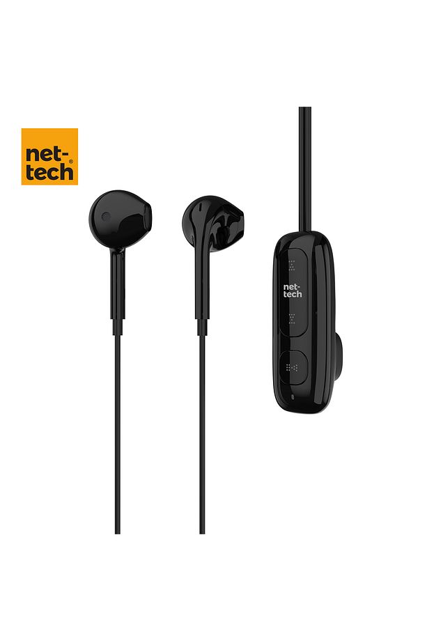 Nt-bth23 Boyun Asmalı/mıknatıslı Bluetooth Kulaklık - Siyah - 1
