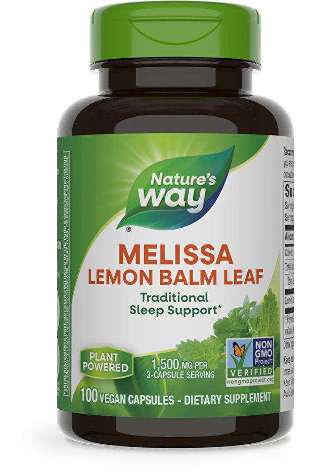 Nature's Way Melissa Lemon Balm Leaf 100 Capsules