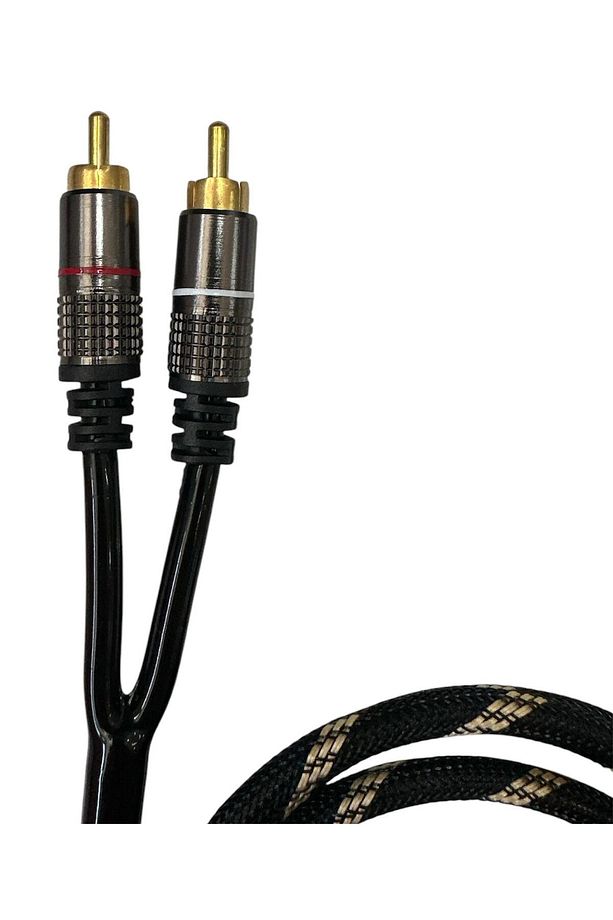 Amfi Rca Kablosu - %100 Bakır Parazit Yapmaz - 2 Giriş 2 Çıkış Anfi Rca Kablosu - 1 Metre - 2