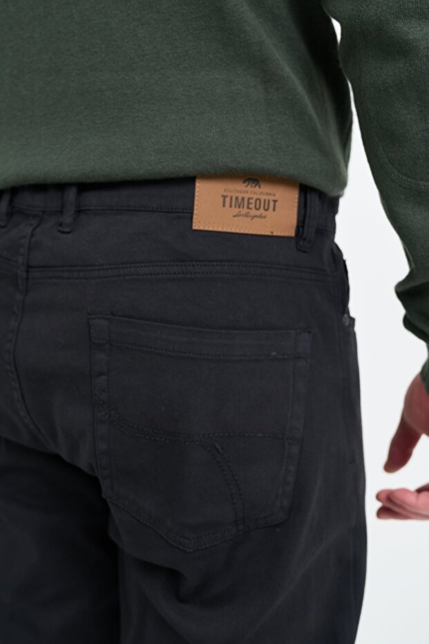 Men's plain-colored pants with pockets - 2