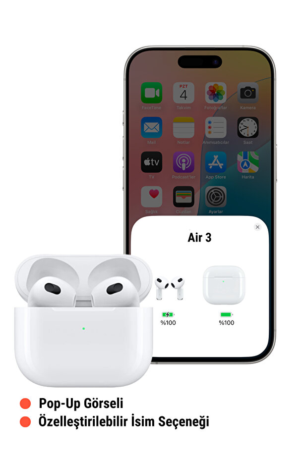 3. Nesil Ios & android Yeni Nesil Bluetooth Kulaklık A+++ B - 5