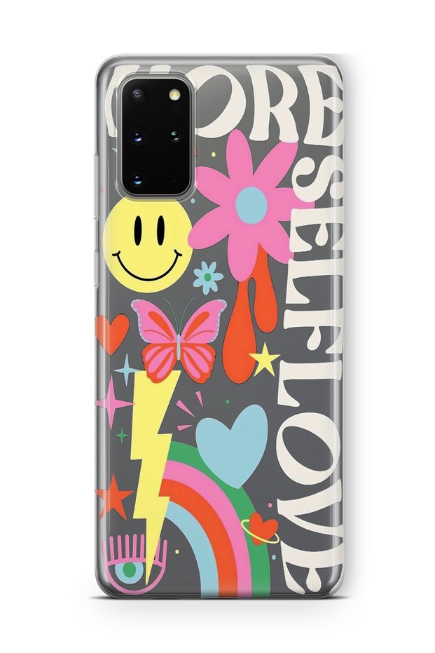 Samsung Galaxy S20 Plus Compatible More Self Love Design Printed Transparent Case