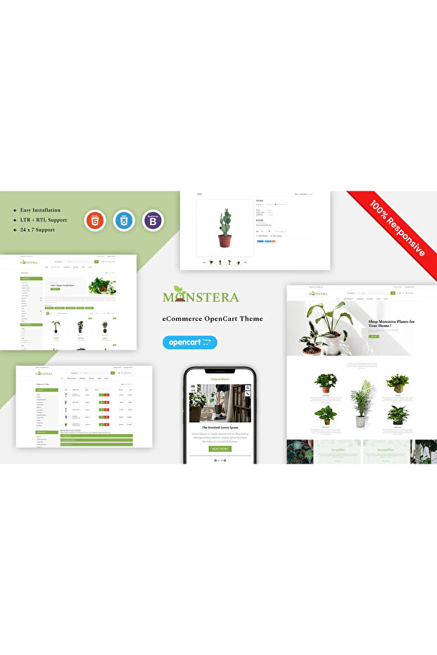 Monstera - Responsive OpenCart Teması
