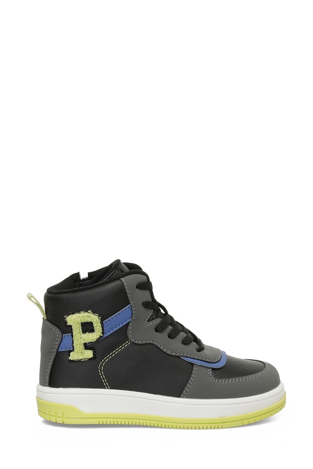 PATCH.P4PR Siyah Erkek Çocuk High Sneaker - 1