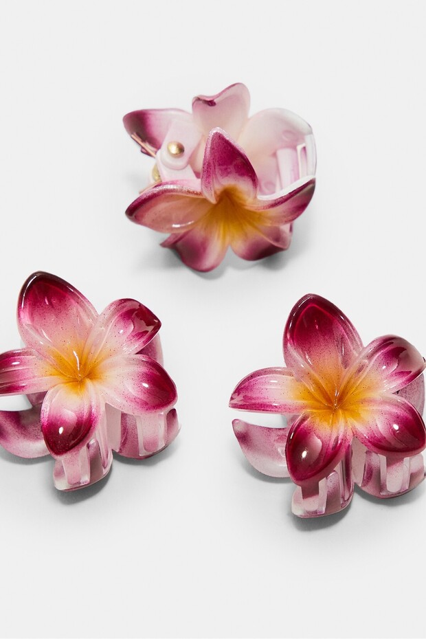 6'lı mini çiçek toka seti - 5