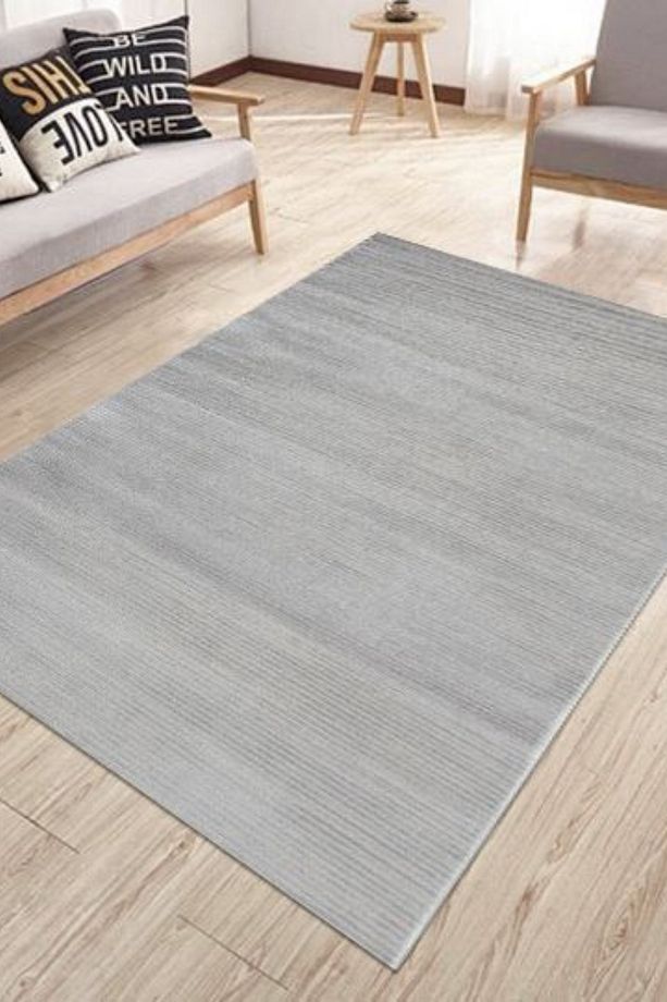 Sedir Gri Halı - 3 ve 4 Metre En Seçenekleriyle, Antibakteriyel ve Robot Süpürge Dostu - 5