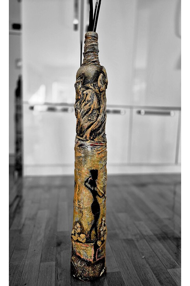 El Emeği Polyester Seramik Vazo Küp - 1