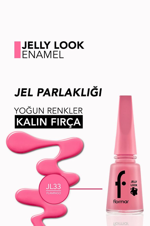 Oje - Jelly Look Nail Enamel Jl33 Flamingo 8690604378432 - 5