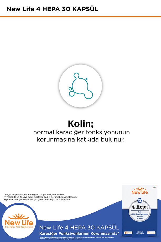 4 Hepa 30 Yumuşak Kapsül - Silibin Fosfolipid - Kolin - Enginar Yaprağı ve Karahindiba Kök Ekstresi - 5
