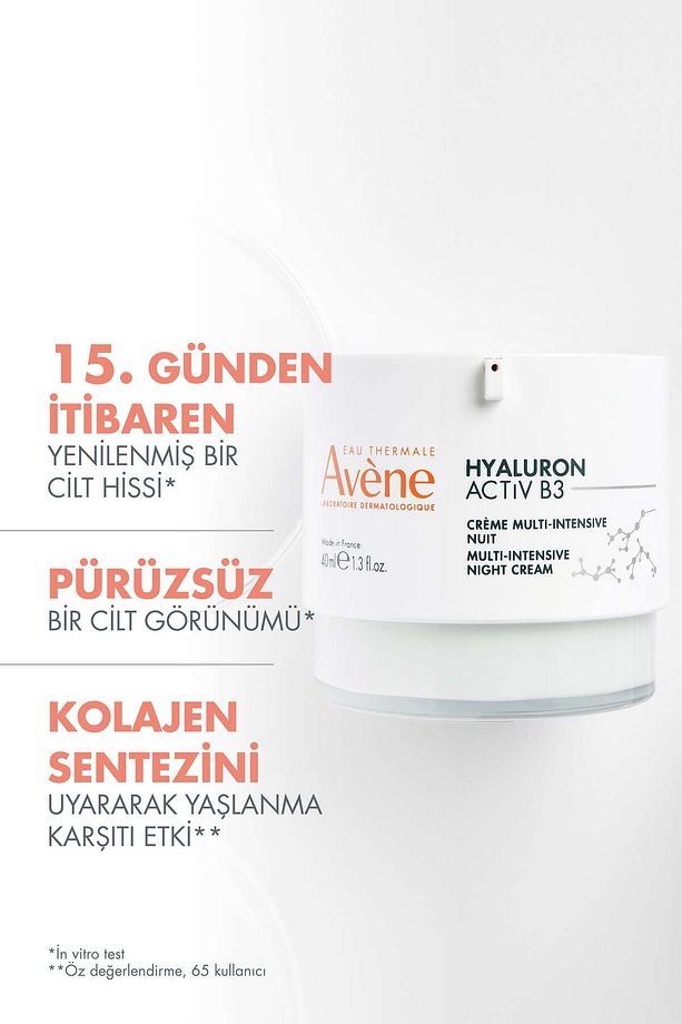 Hyaluron Activ B3 Hyaluronik Asit ve Niasinamid İçerikli Yoğun Gece Kremi 40 ml - 2