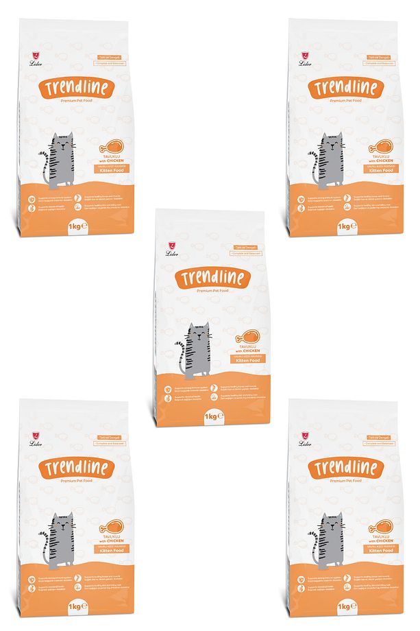 Kitten Tavuklu Yavru Kedi Maması 1 kg X 5 adet - 1