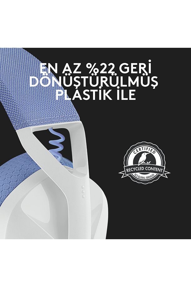 G G435 LIGHTSPEED Kablosuz Oyuncu Kulaklığı - Beyaz - 7
