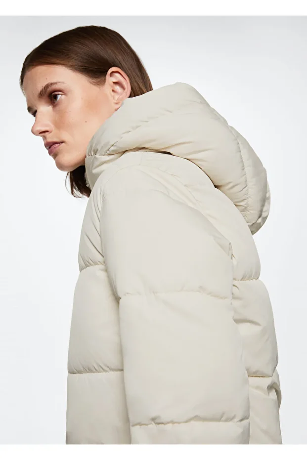 Kapüşonlu Kapitone Anorak - 4