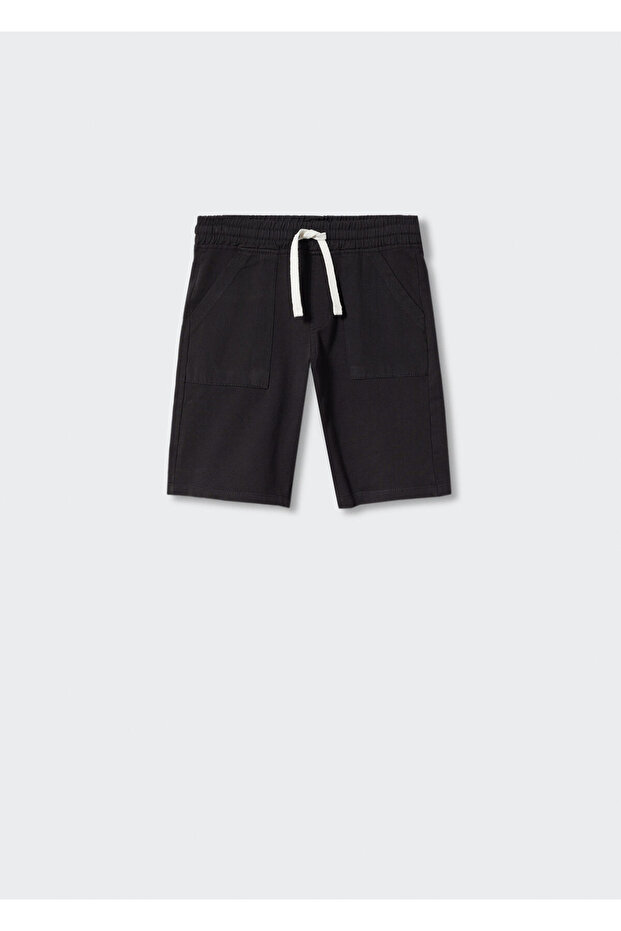 Beli Elastik Pamuklu Şort - 1