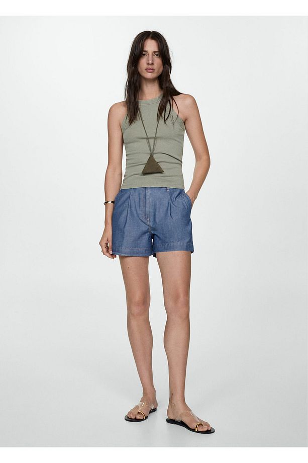 Pensli denim şort - 1
