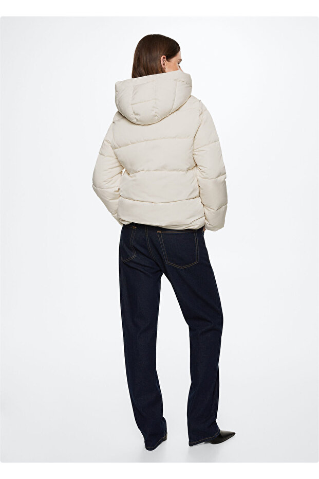 Kapüşonlu Kapitone Anorak - 12