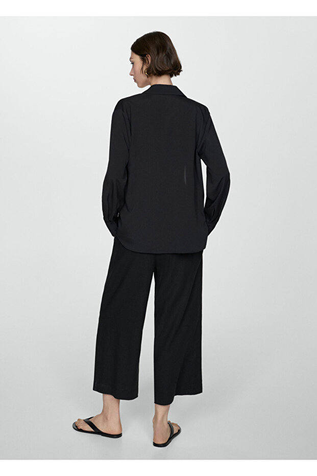Siyah Kadın  Pantolon 77192007 - 4