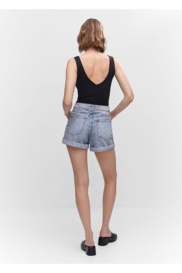 Mom-fit Denim Şort - 11