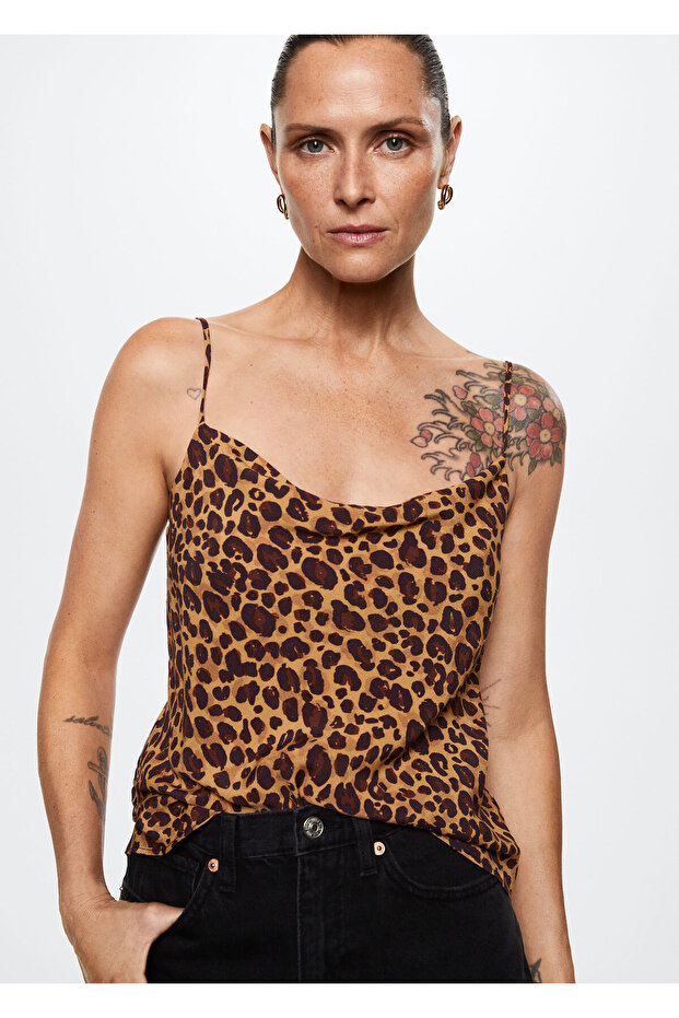 Leopar Desenli Üst - 2