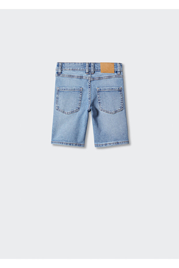 Pamuklu Denim Şort - 5