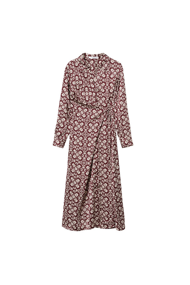 Fließendes Kleid mit Blumenmuster - 9