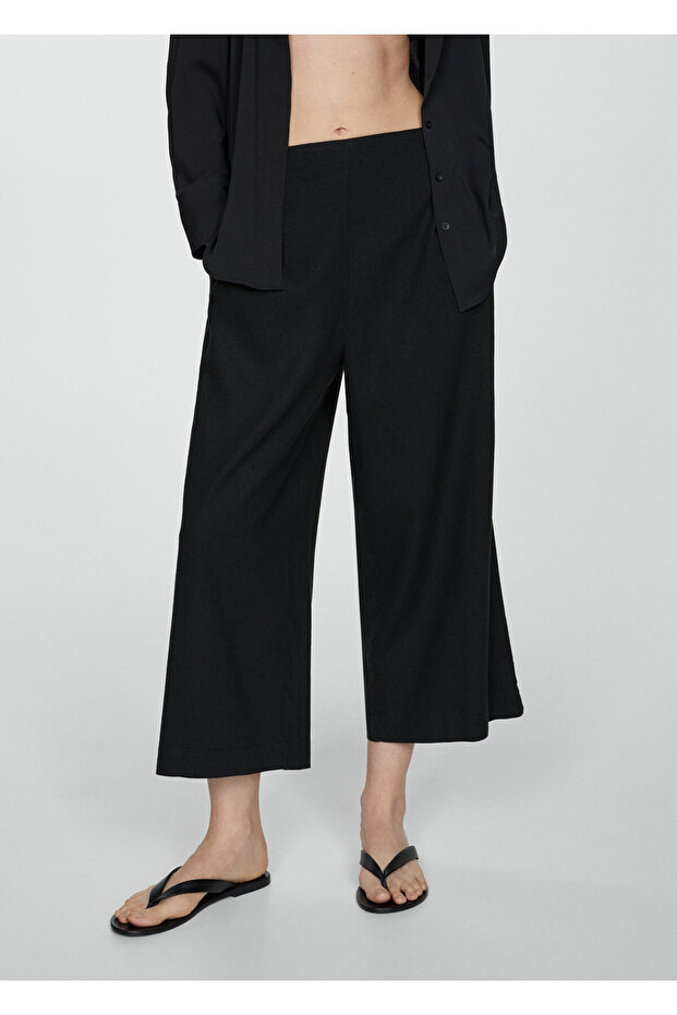 Siyah Kadın  Pantolon 77192007 - 3