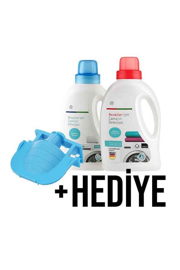 Bosch Çamaşır Makinesi ile uyumlu Sıvı Deterjan Aparatı + Renkli ve Beyazlar içim Sıvı Deterjan - 1