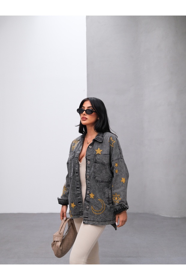 Kadın kot çeket - 5