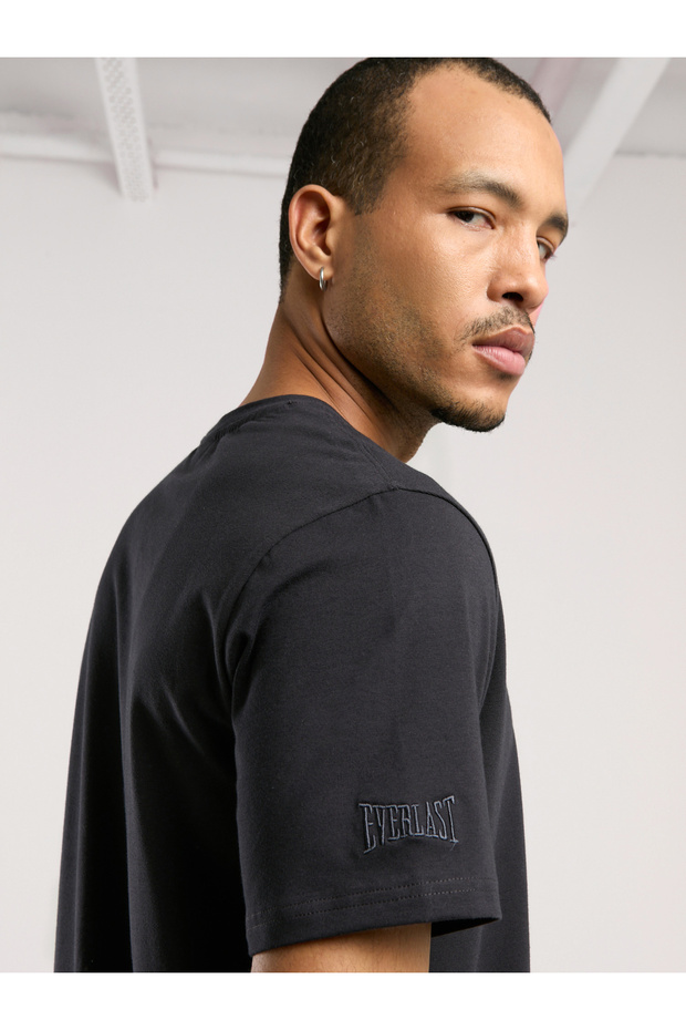Ever Essentials Regular Antrasit Erkek Tişört - 4