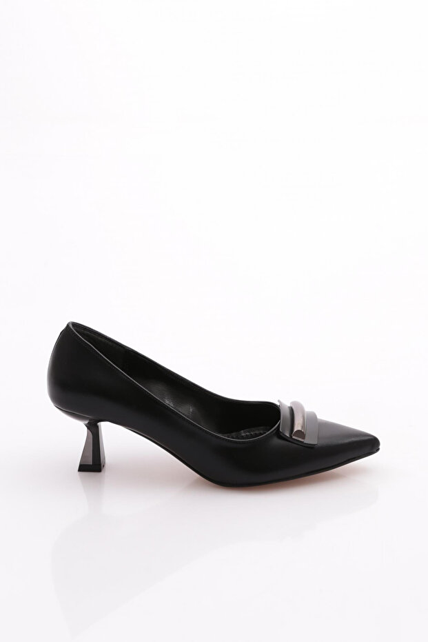 Women's High Heel Shoes Black Metallic 2163102621