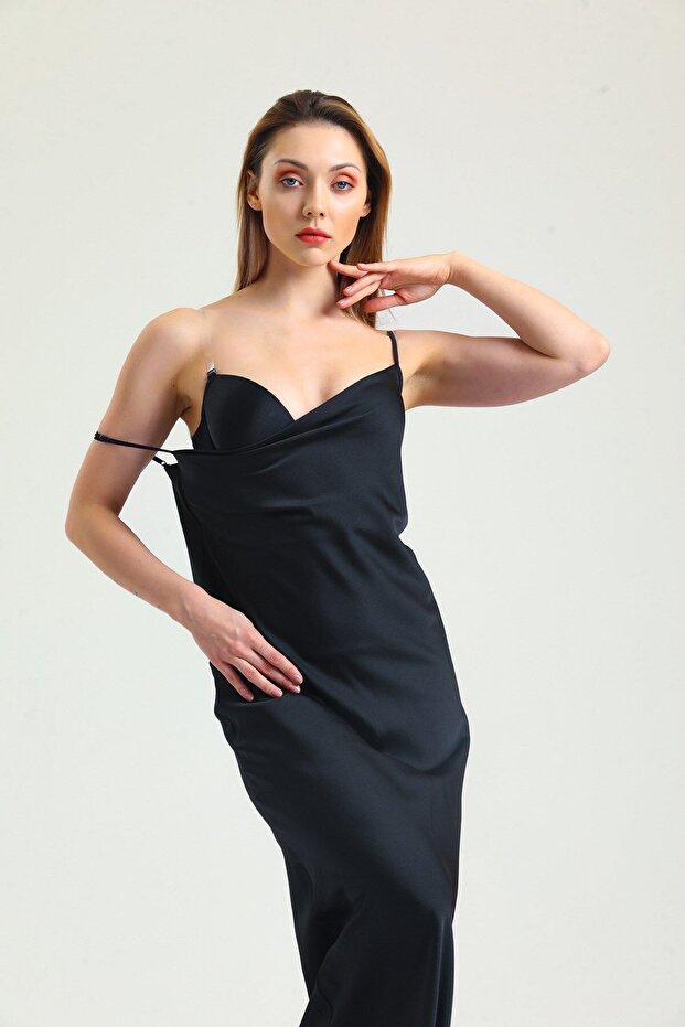 حمالة صدر إسفنجية شفافة بمشبك أمامي وظهر وحزام - 6