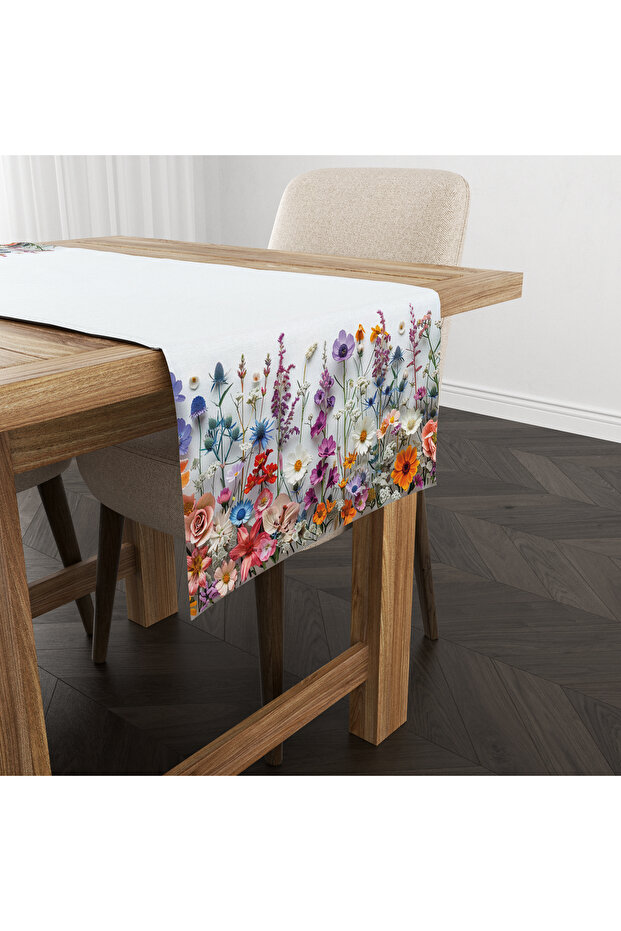 Digital Printed Runner - Spring Flower Pattern - 140X40 cm - 2