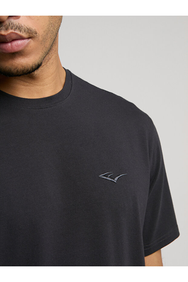 Ever Essentials Regular Antrasit Erkek Tişört - 3