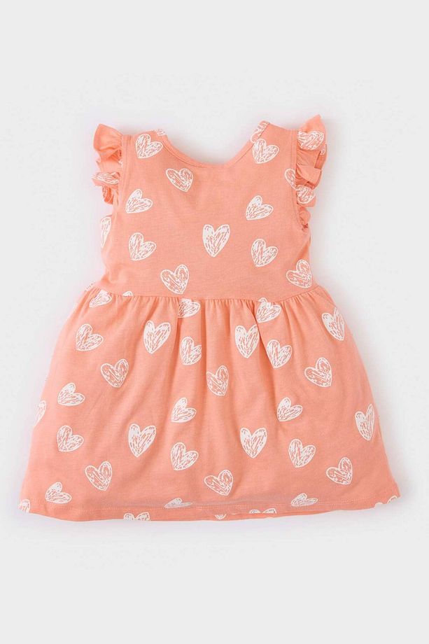 Kız Bebek Desenli Kısa Kollu Elbise A0136a525sm - 3