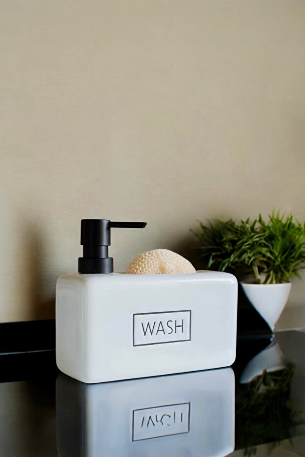 Liquid Soap Dispenser with Wash Tank