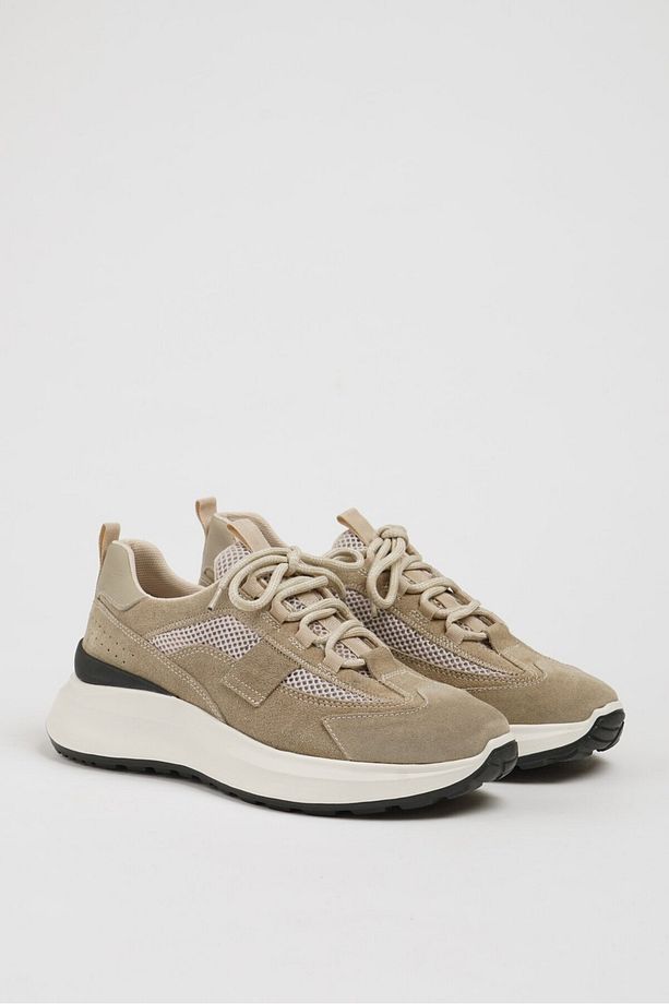 Harper Model Kombinasyonlu Deri İthal Taban Sneaker Ayakkabı - 1