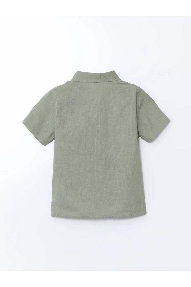 LCW Kids Mavi Basic Cepli Erkek Çocuk Poplin Gömlek - 2