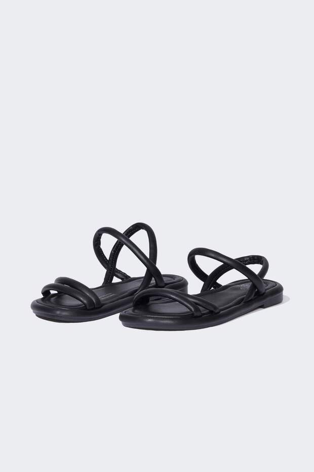 Women's Flat Sole Faux Leather Sandals D0765Ax25Hs