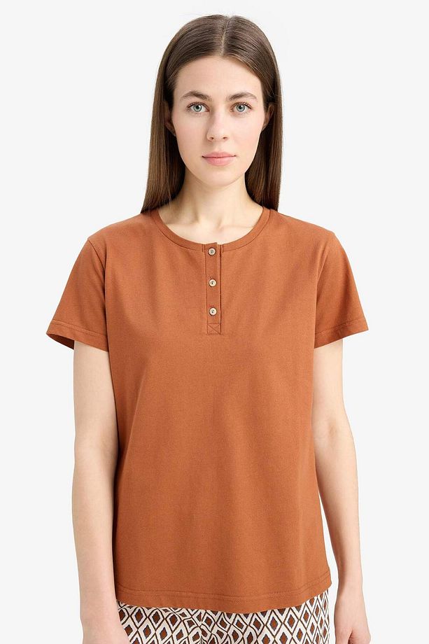 Pijama Takımı Kısa Kollu Pijama Üstü Esnek Belli Pijama Altı-fall In Love E0276ax25sp - 2