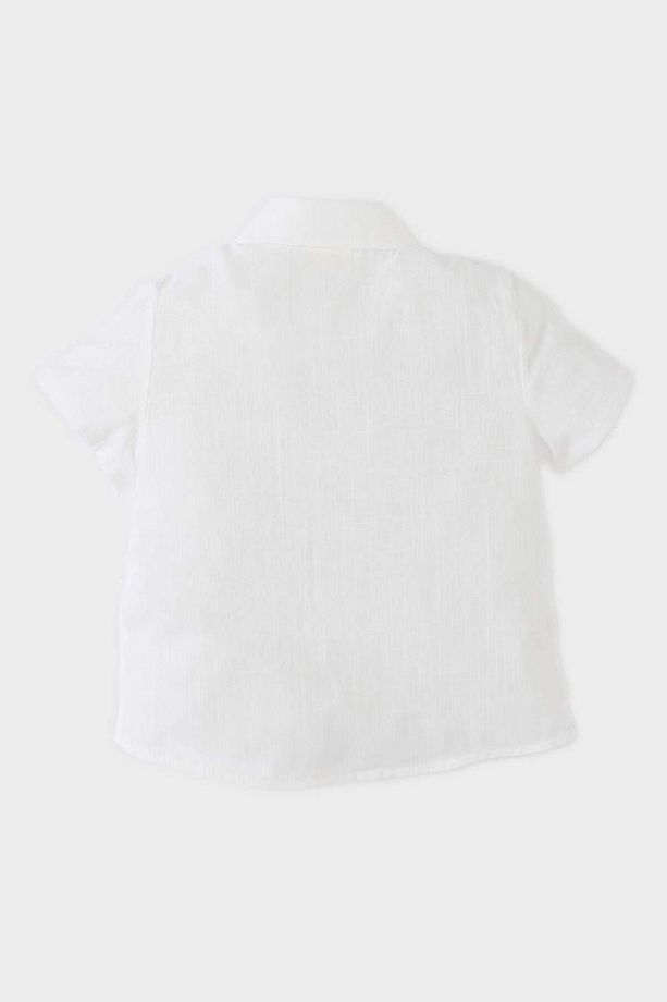 Erkek Bebek Flamlı Poplin Kısa Kollu Gömlek E7749A525SM - 3