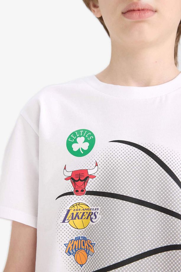 Erkek Çocuk NBA Current Teams Pijama Takımı Kısa Kollu Üst Şort E2700A825SM - 7