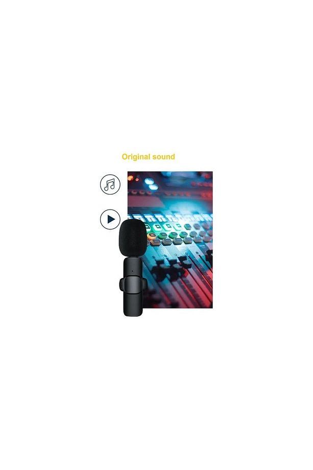 K35-1 Wireless Ergonomik Tak Çalıştır Jak Audio Android Telefon Araç Uyumlu Mikrofon - 3