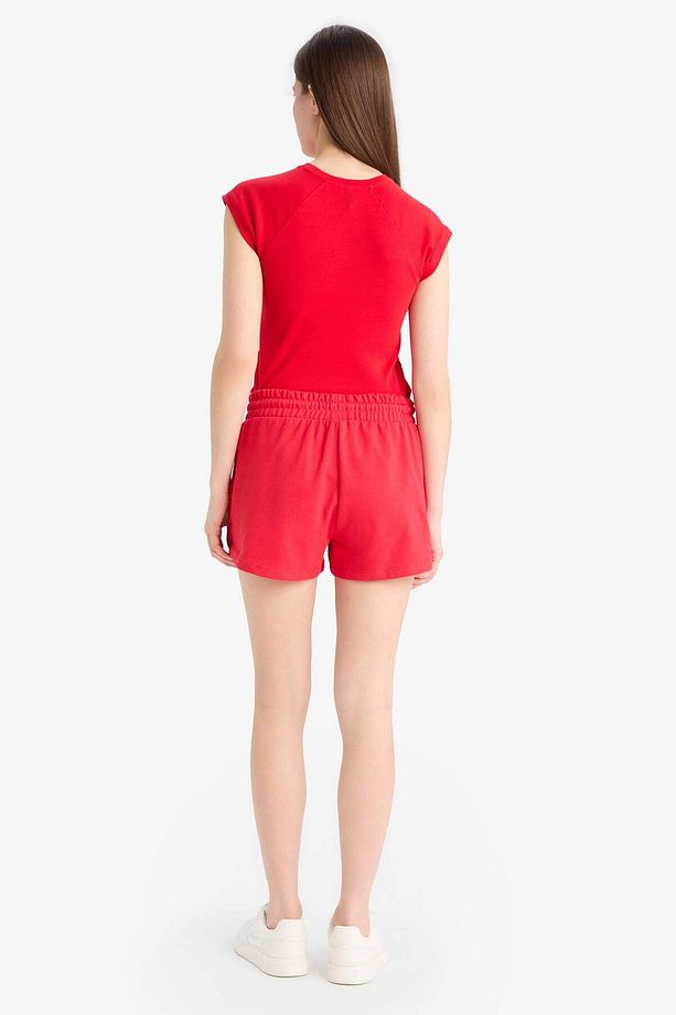 Regular Fit Beli Bağcıklı Normal Bel Düz Paça Şort C7600AX25SM - 7