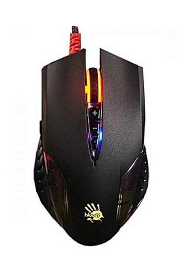 Mouse Optic A4Tech Bloody Q50 Neon X'Glide, Iluminare RGB, 3200 dpi, USB (Negru) - 1