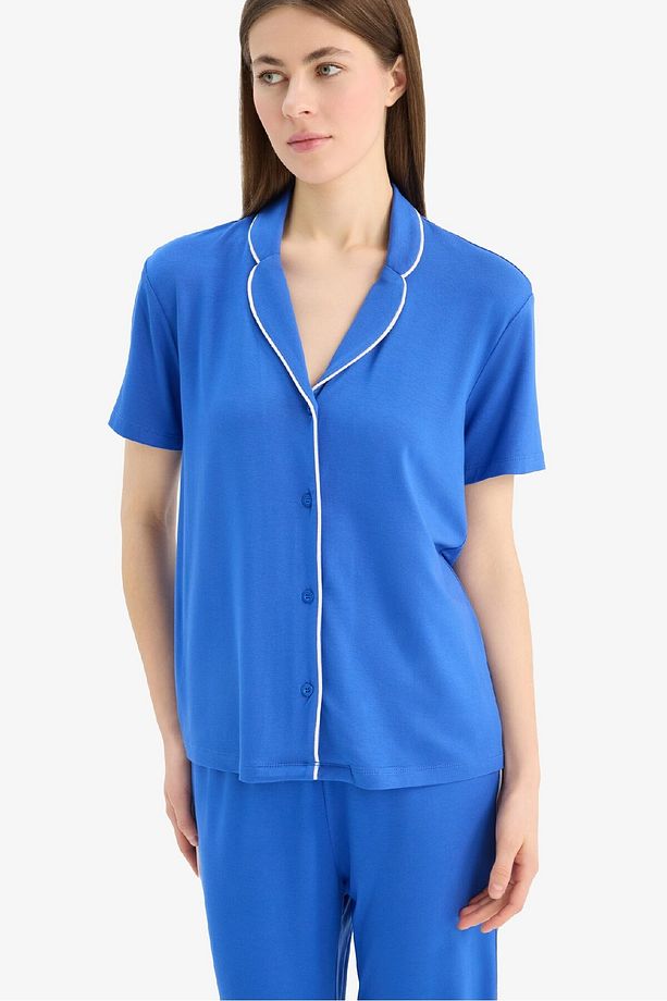 Pijama Takımı Kısa Kollu Üst Esnek Belli Uzun Alt-fall In Love E7622ax25sp - 4